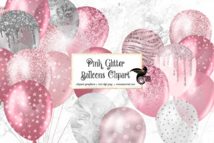 Download Pink Glitter Balloons Clipart - Balloon Collection