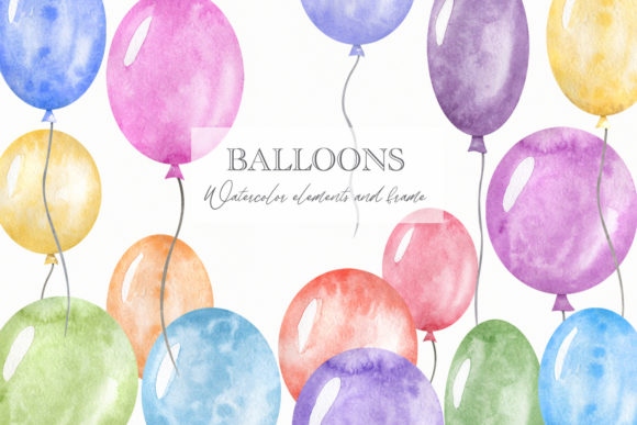 Download Watercolor Balloons Clipart - Balloon Collection