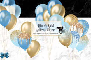 Download Blue and Gold Balloons Clipart - Balloon Collection
