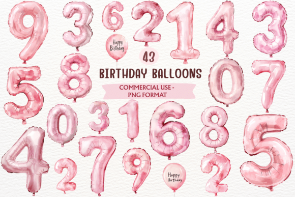 Download Pink Birthday Balloons Party PNG Clipart - Balloon Collection