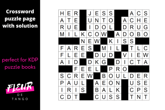 Download Crossword Puzzle Page with Solution - Crossword Collection