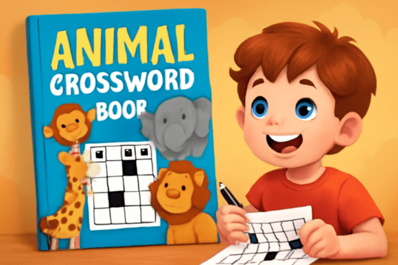 Download Animal-Themed Crossword Book | Easy 50 - Premium Resources